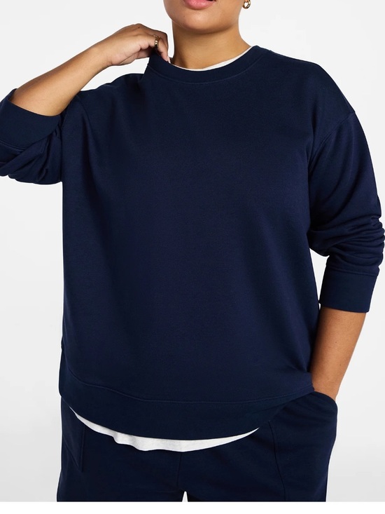 Terra & Sky Tops - Women's Plus Size Fleece Sweatshirt with Long Sleeves Size 3X